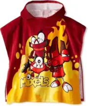 Cartoon Network LEGO Mixels Hooded Towel Red yellow NEW