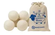 7.5 cm 100% Wool Dryer Balls Detangling Anti-Statics Fur Catcher Energy-Saving