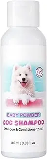 Dog Shampoo - 100ml Puppy 2 in 1 Deep Cleansing Shampoo and Conditioner - Pet Grooming Supplies, Rich Delicate Foam for Bunny, and Ferrets