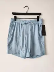 NWT LULULEMON BZEB Breeze Blue Relaxed Fit Train Shorts 8" Woven Men's Medium