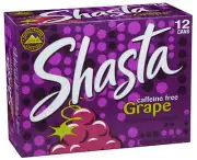 Shasta Grape Soda, 12-Ounce Can, Quantity of 24