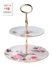 Vera Wang by Wedgwood Cuckoo 2-Tier Cake Stand with $13 Credit