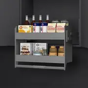 Elite Nero Pull Down 2-Tier Wall Cabinet Unit - for a 600mm Cupboard