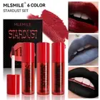 3pc/box Iridescent Lip Gloss Set Velvet Matte Pearl Shine Lipstick for women
