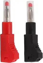 Banana Plugs, 10pcs Black and Red Stackable Banana Plugs Insulated Speaker Wire Connector Safety Retractable 4mm Banana Plugs Adapter for Industrial Security 3C Digital Equipment