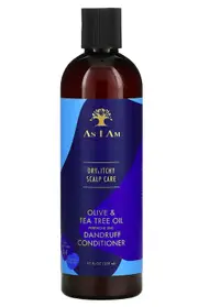 As I Am Dry & Itchy Scalp Care Dandruff Conditioner With Olive Oil & Tea Tree Oil 355ml (12 Fl oz)