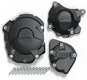 Engine Guard Fit for Suzuki GSF600S Bandit 1995-2004 Motorcycle Accessories Body Crash Fall Protection Engine Protection Cover Guard Bumper(1 Set-BK)