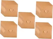 OSALADI 50Pcs Paper CD DVD Sleeves Envelopes for Storage and Organization Protective Cases with Heart Button for Music Movies and