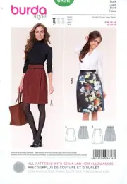 Misses Skirt Burda Pattern 6836 Sizes 10-20 Uncut