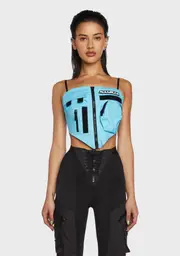 [Namilia] Tactical Bandana Top - Blue