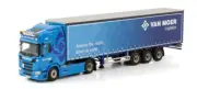 for WSI for SCANIA R CR20H 4X2 CURTAINSIDE TRAILER-3 AXLE 1/50 Pre-built Model