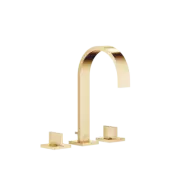 Dornbracht MEM Three-hole basin mixer w. pop-up waste Brushed Durabrass 2071378