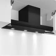 Bosch Series 6 Integrated Design Hood 90 cm Clear Glass Black Printed. DBB97AM60A