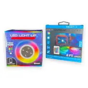 LED Light-Up Portable Bluetooth Speaker & 6 Foot Color Changing Light Strip NEW