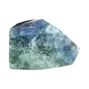 Rainbow/Blue Fluorite Faceted Freeform - With Rainbows - C