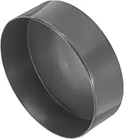 uxcell 2pcs Rubber End Caps 170mm(6.7 inch) ID Vinyl Round Tube Bolt Cap Cover Screw Thread Protectors Dark Grey