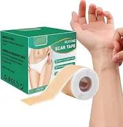 Scar Removal Tape - Silicone Strips For Scar Healing | Silicone Scar Tape Thick, Invisible Scar Fade Patch, Silicone Scar Sheets For Burn Scars, Scratch Scars, Trauma, Birthmarks, Birthmarks