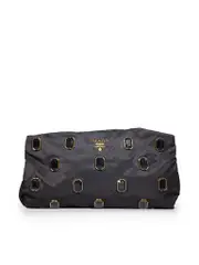 Black Crystal Embellished Clutch