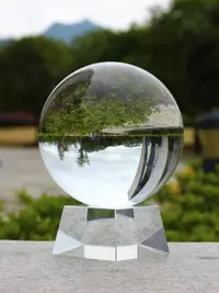在飛比找樂天市場購物網優惠-新品招財白水晶球風水透明圓球拍照攝影水晶球玻璃家居裝飾客廳辦