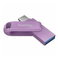 在飛比找PChome24h購物優惠-SanDisk 128GB 128G 紫 Ultra GO 