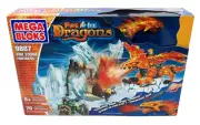 Vintage Fire & Ice Dragons Mega Bloks 9887 Fire Storm Fortress NIB