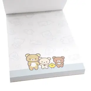 【San-X】拉拉熊 懶懶熊 彩色便條本 基礎風 牽手(Rilakkuma)