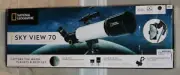 National Geographic Sky View 70 80-00370 70mm Refractor Telescope Complete OB