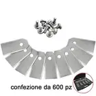 577864603 Kit 600 Blades Steel For Robot Lawn Mower Mcculloch Rob