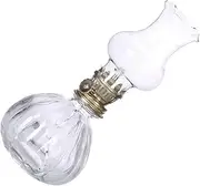 Clear Oil Lamp Lantern Vintage Kerosene Oil Lamp Decorative Oil Lamps Adornment for Indoor Outdoor Use /1782 ( Color : Transparent , Size : 20X9X9cm )