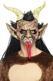Goat Demon Krampus Adults Halloween Costume Mask