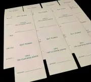 Amtrak Seat Checks California Zephyr Window/Aisle Lot of 14 NEW 7 Pairs Total