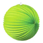 Green Accordion Paper Lantern Ball