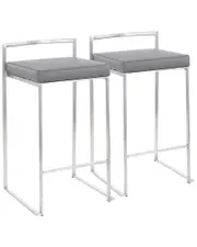 Lumisource Set of 2 Fuji Stacker Counter Stools