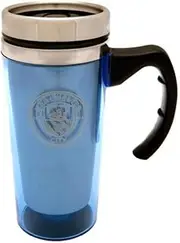 Manchester City Unisex Aluminium Travel Mug, Multi-colour