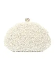 [NINA] Hera Evening Bag in Ivory Beads