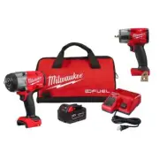 Milwaukee 1/2"and 3/8" Impact Wrench 18V Li-Ion Cordless With Friction Ring