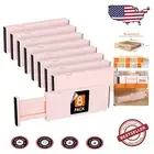 8-Pack Adjustable Drawer Dividers - Pink Expandable Organizers for Tidy Spaces