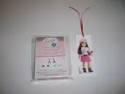 American Girl GRACE Eiffel Tower Earring Set & Grace Bookmark NEW - Paris France
