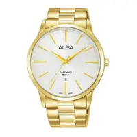 在飛比找蝦皮商城優惠-ALBA雅柏 男 時尚金色白面 石英腕錶 (AG8K80X5