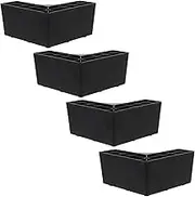 HOMSFOU 4pcs Plastic Furniture Legs L-Shaped Sofa Couch Legs Bed Replacement Legs 7.5cm