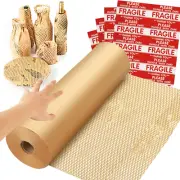 Honeycomb Packing Paper Wrap 15''X328', Substitute Alternative for Bubble Cushio