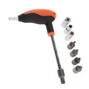 Motorcycles Engine Valves Adjustment Tool T-wrench Tools with 6/8/10/45mm Bit