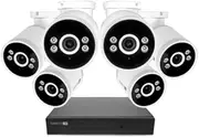 [Swann] Advanced Series Wired NVR Security System with 24/7 Recording | 4K HD Security System - 8Channel NVR, 2TB HDD, 6 Bullet Cameras, Night Vision, Smart Alerts, IP66 Weatherproof