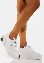 [PUMA] Black White Cali Wedge Platform Sneakers