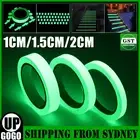 Self Adhesive Luminous Tape Fluroscent Night Glow in the Dark Safety Sticker New