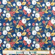 Patchwork Quilting Sewing Fabric Moda Flower Pot Navy 50x55cm FQ