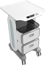 Professional Trolley Cart Enlarged Tabletop Double Drawer Multifunctional Cart for Beauty Salon Clinic for Home Bedroom Salon Lab Hospital Office Clinic