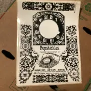 Popstickles Rotary Phone Decorator Kit NOS Black & White Pattern