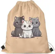 Upetstory Animals Patterned Drawstring Gym Bag for Teens Kids, Cinch Backpack for School Gifts