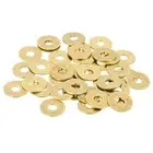 58Pcs Brass Flat Washer, M4 3/16"x1/16"x0.41mm Fenders Washers Assortment